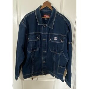 Johnny Blaze Denim Jacket Mens‎ XL Blue Hip Hop y2k Method Man Streetwear Rap